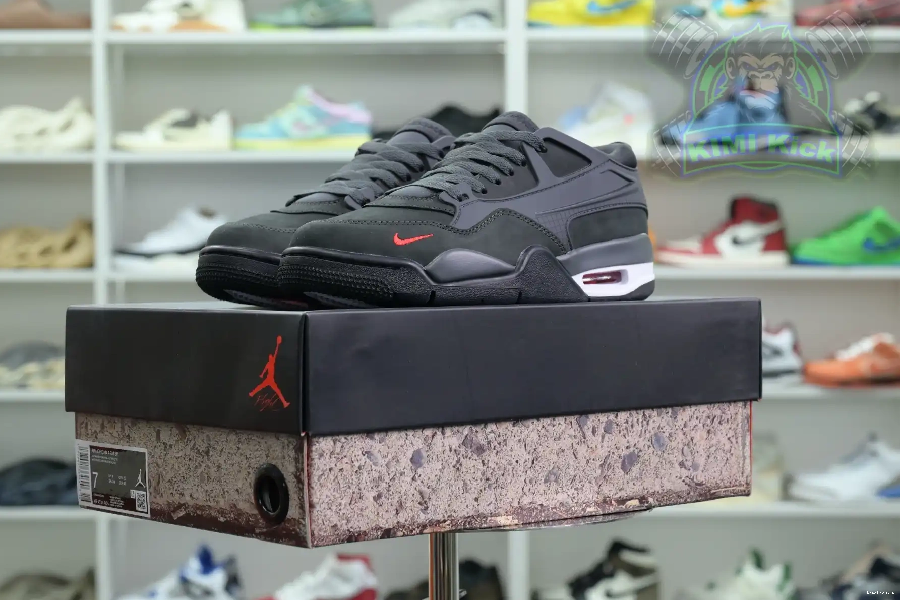 Jordan Nigel SP RM “Anthracite” x Kimikick Jordan 4 Sylvester Air 0427